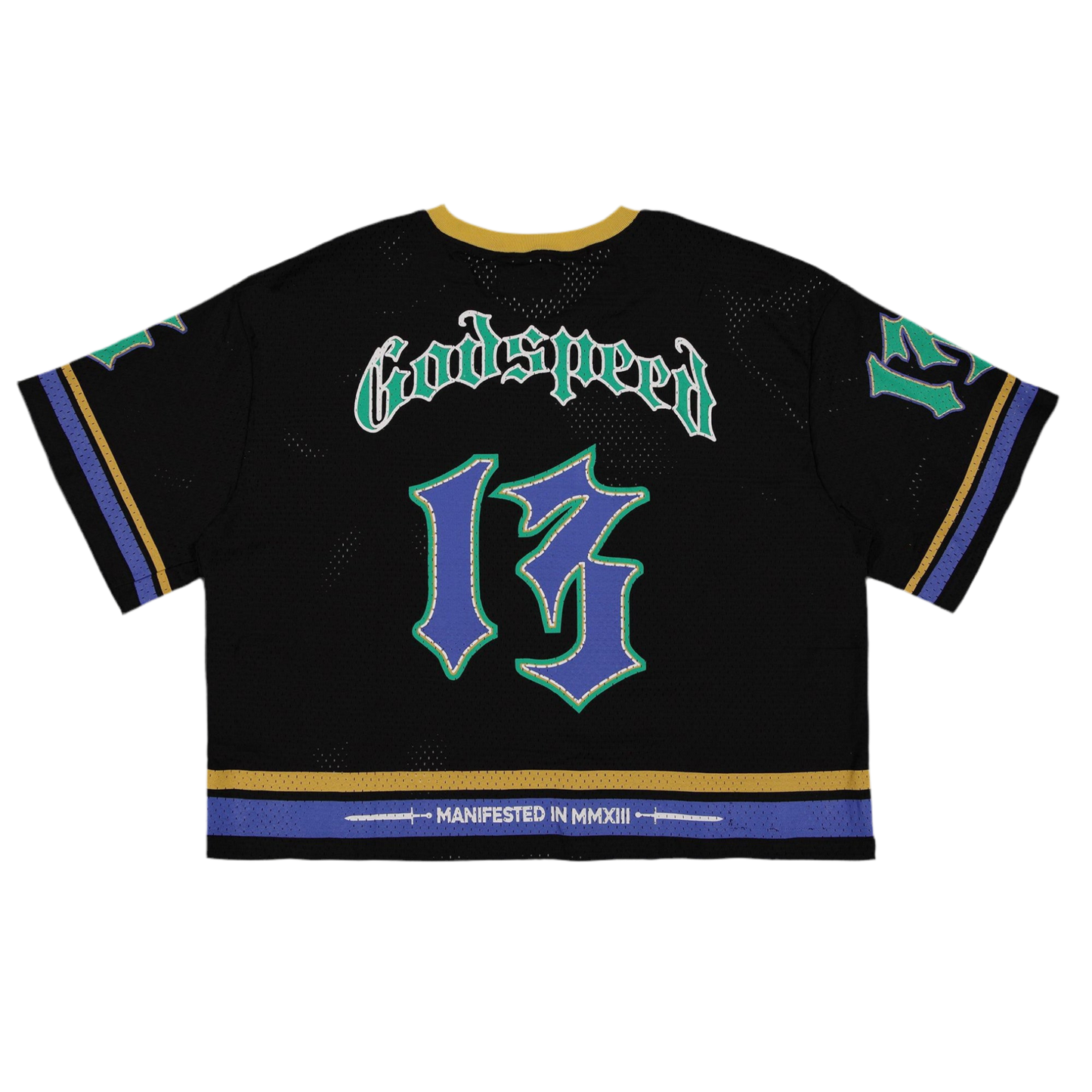 Godspeed First Down Jersey (Black/Yellow/Blue)