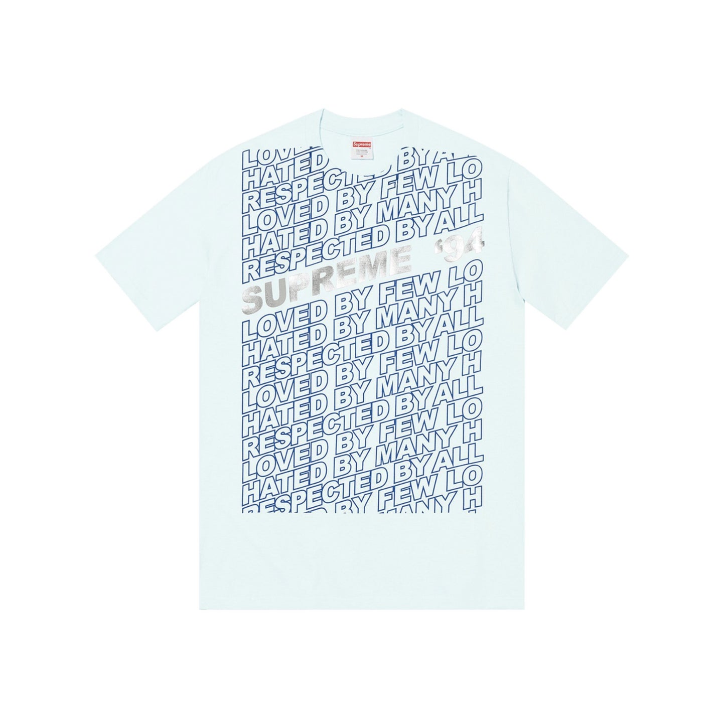 Supreme Respected Tee Pale Blue