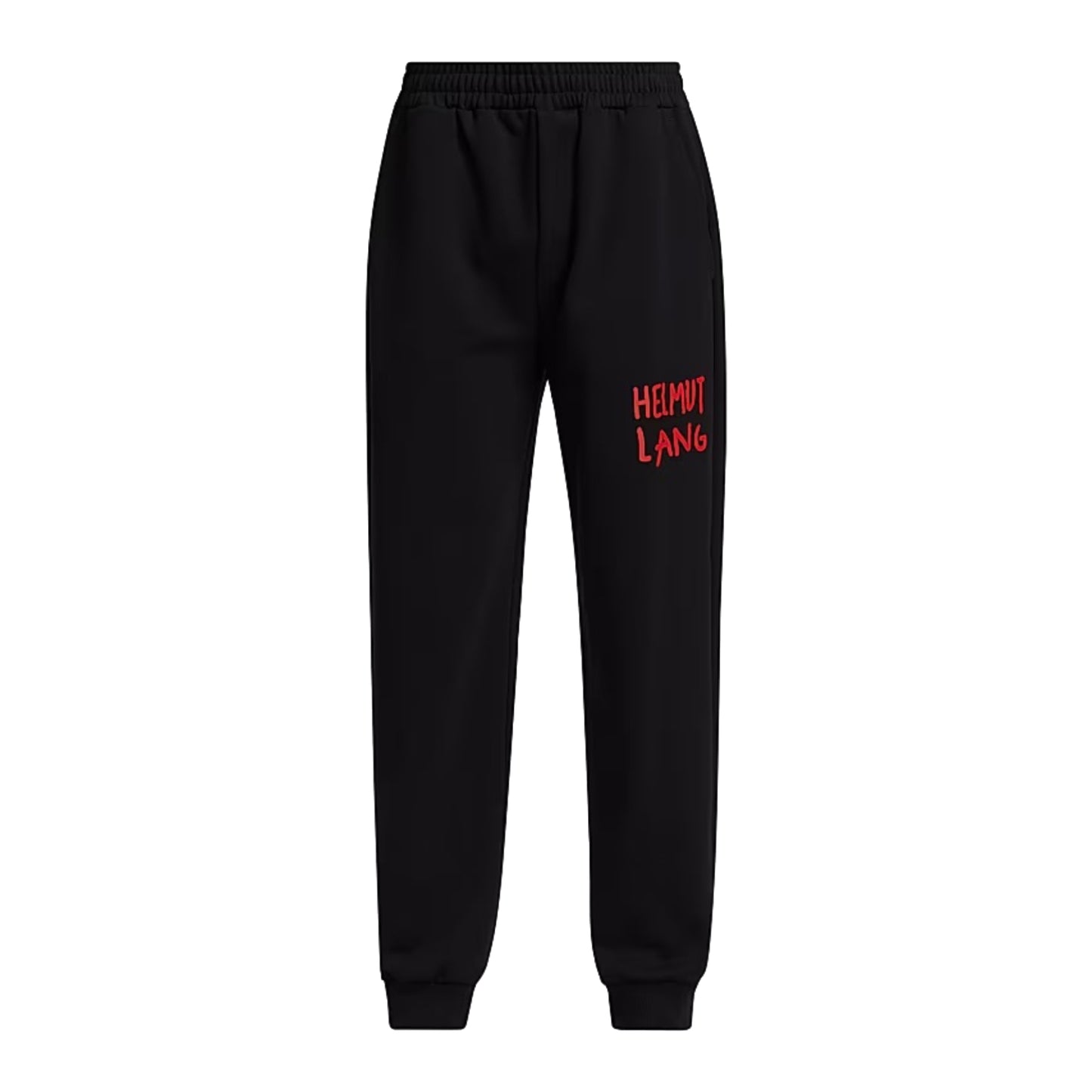 Helmut Lang Printed Logo Sweatpants Black/Red