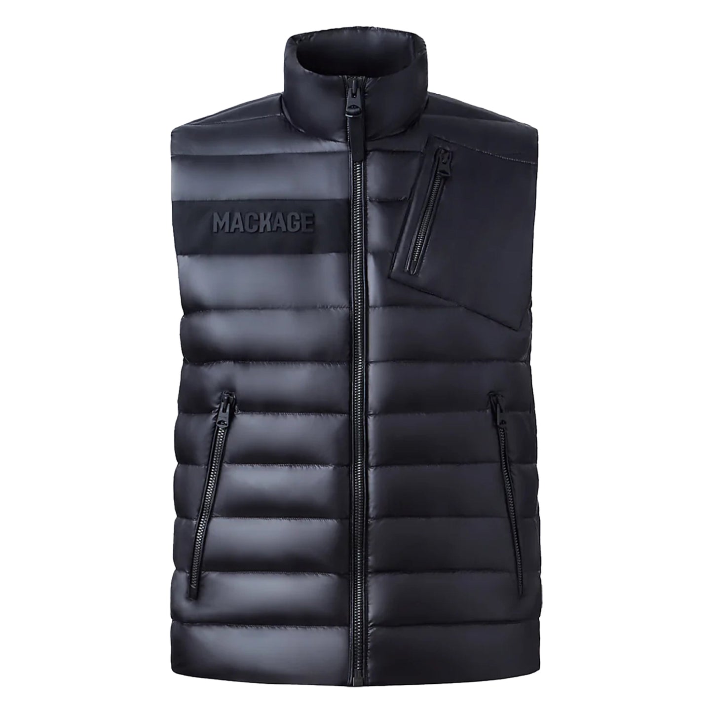 Mackage Hardy Re-Stop Down Vest With Patch Pocket Black