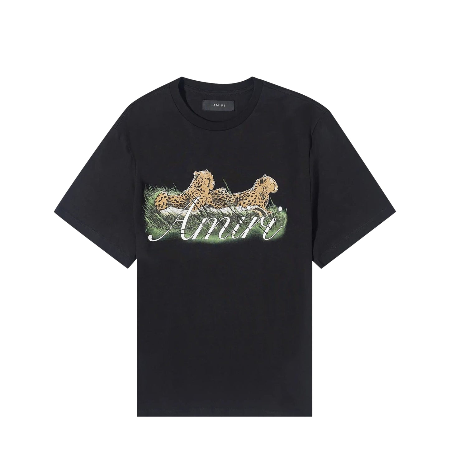 Amiri Cheetah Logo Tee Black