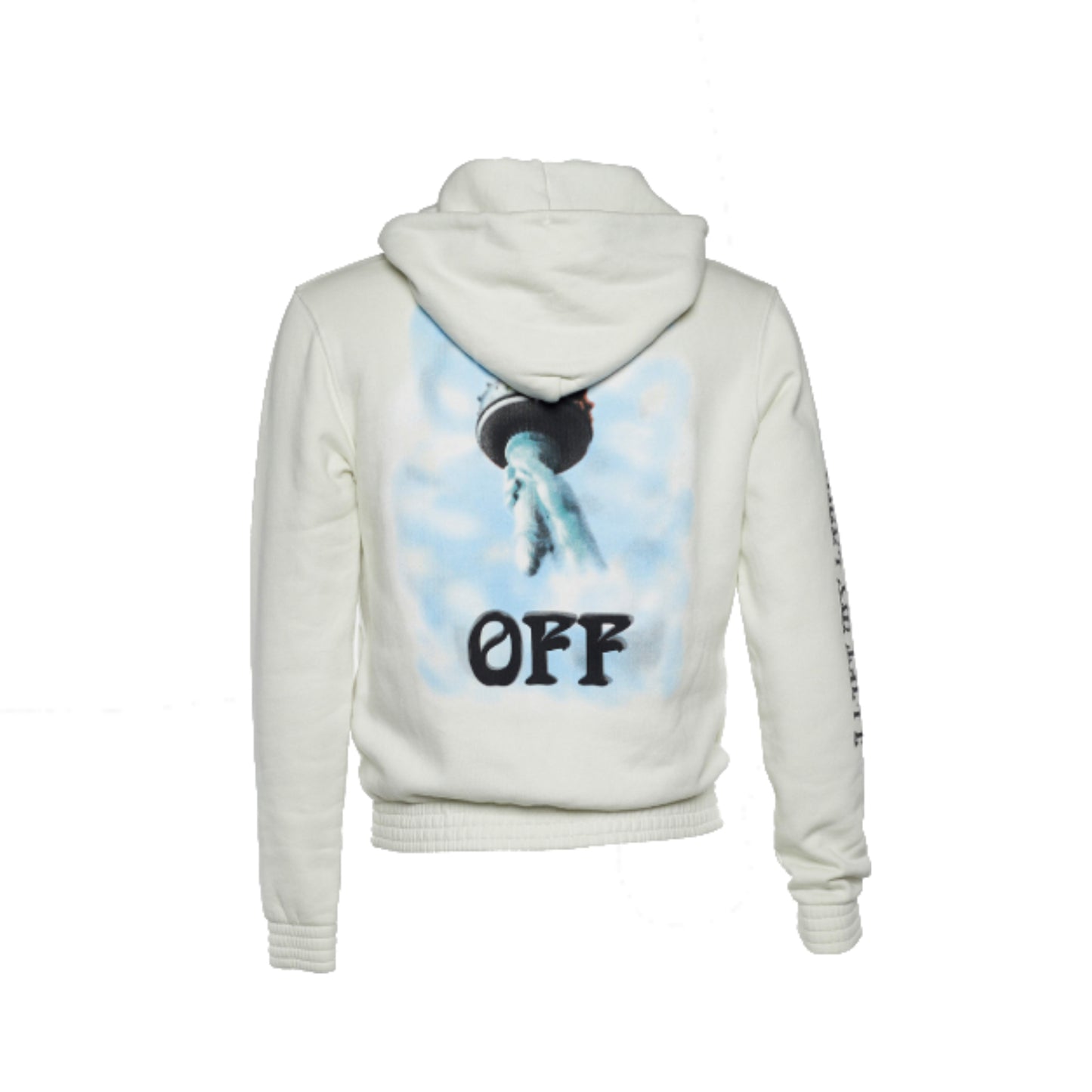 OFF-WHITE Liberty Print Cotton Hoodie White