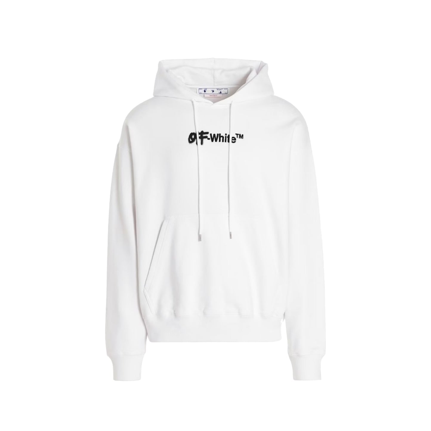 OFF-WHITE Spray Helvetica Skate Fit Hoodie White
