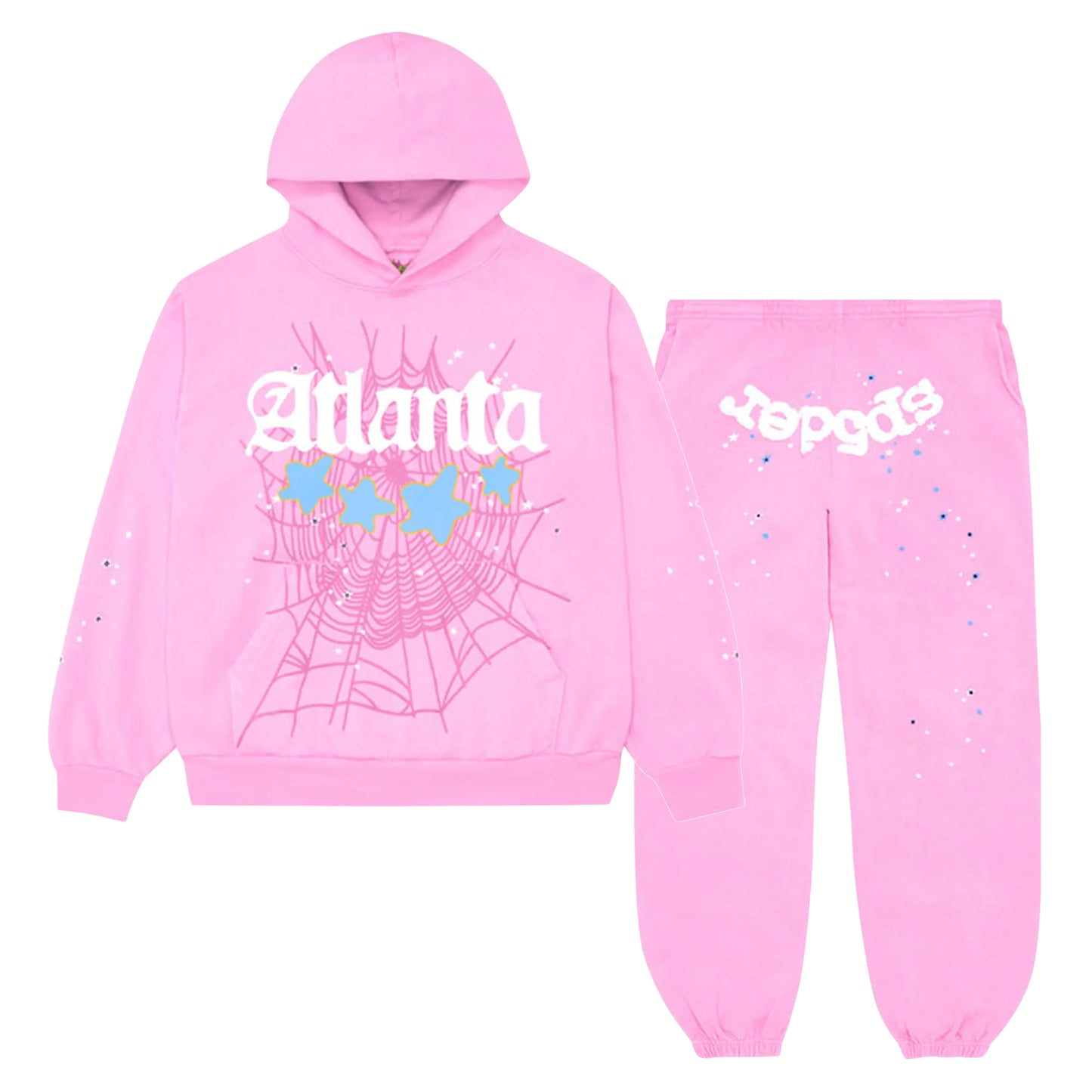 Sp5der Atlanta Full Set Tracksuit Pink