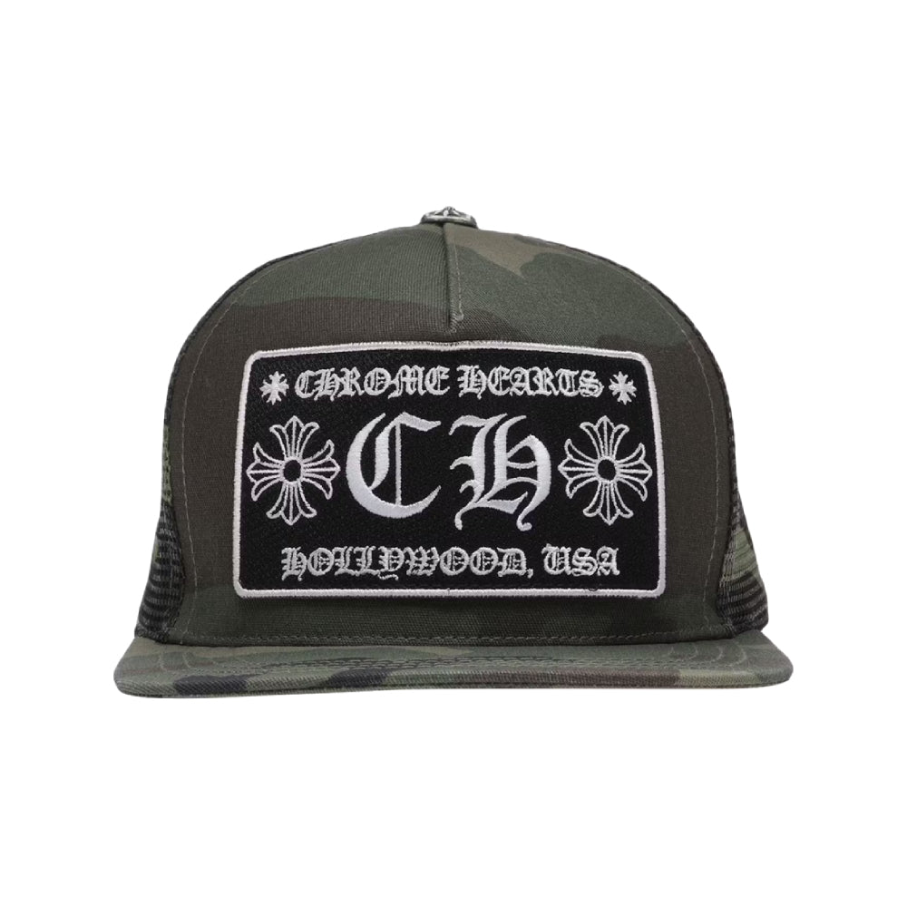Chrome Hearts CH Hollywood Trucker Hat Camo