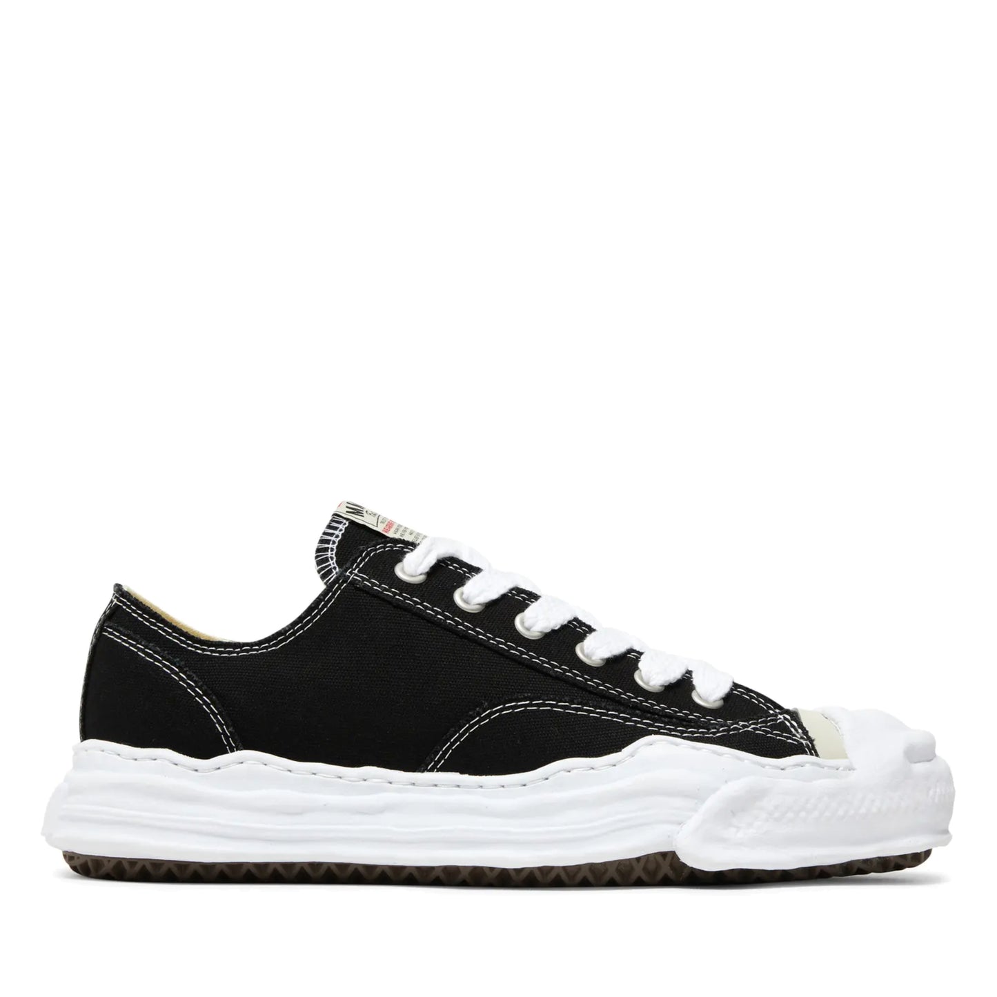 Maison Mihara Yasuhiro Hank OG Sole Canvas Low Top Sneakers Black White