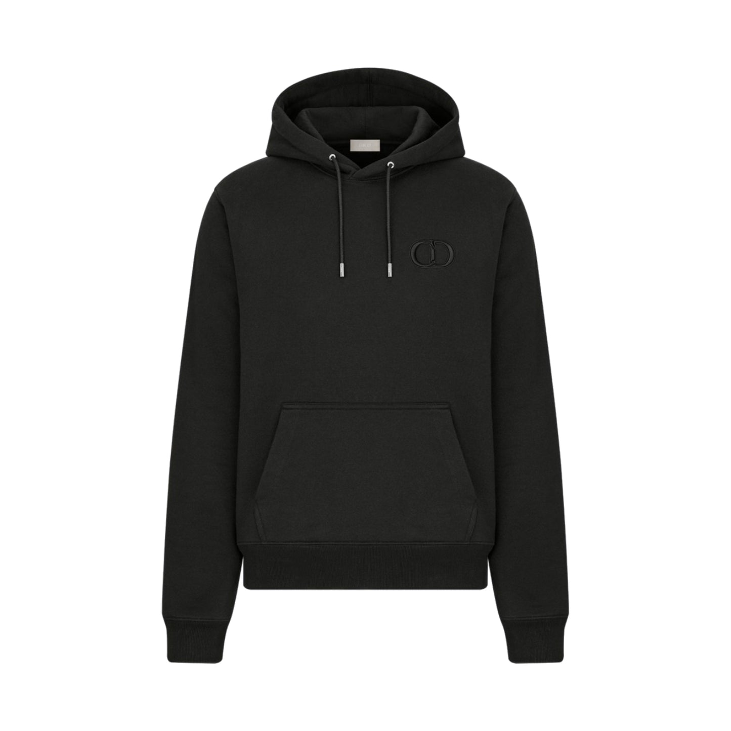 Dior CD Icon Hooded Sweatshirt Cotton Fleece Black
