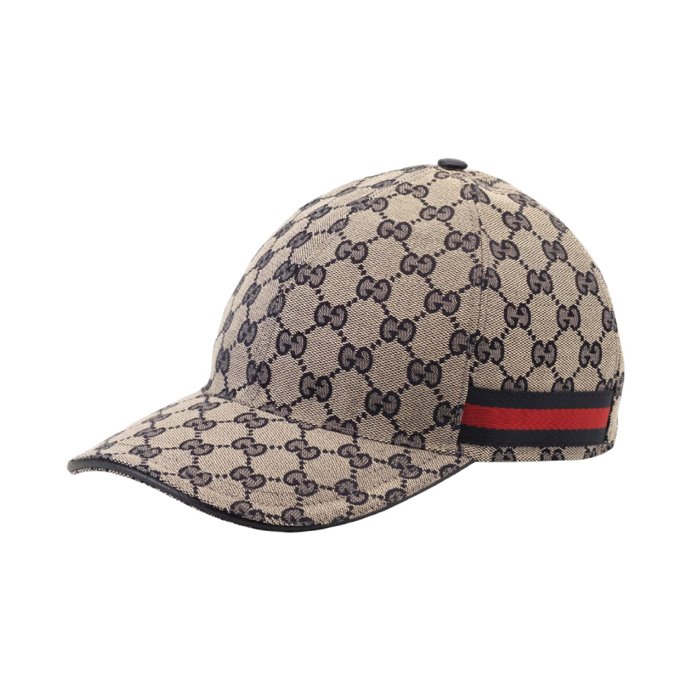 Gucci Original GG Canvas Baseball Hat with Web Beige/Blue
