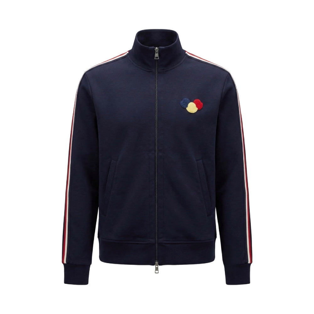Moncler 3 Logo Track Jacket Navy