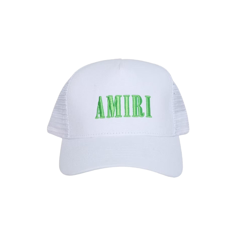 Amiri Core Logo Trucker Hat White/Lime