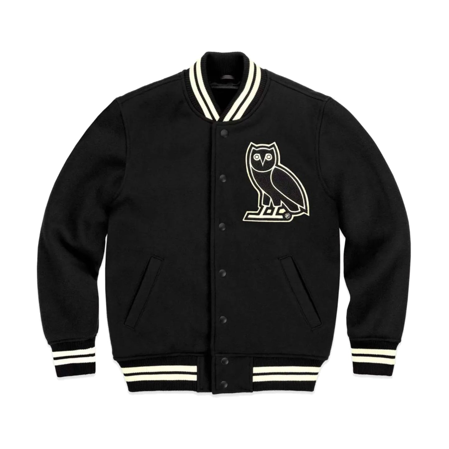 OVO Omega Varsity Wool Jacket Black