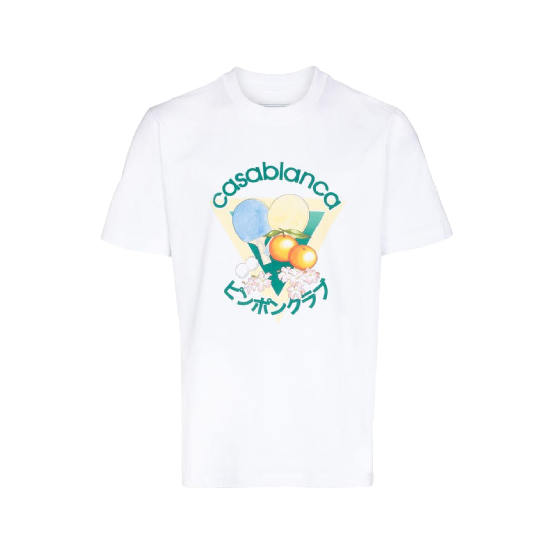 Casablanca Masao San Table Tennis T-Shirt White