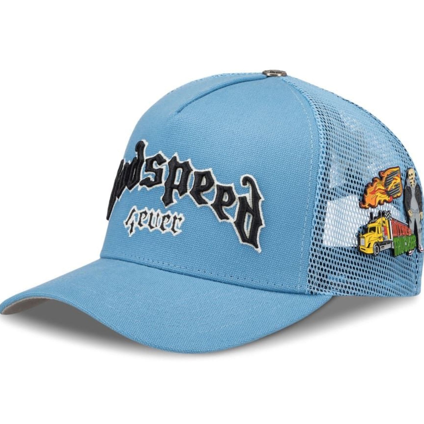 Godspeed Forever Trucker Hat (Baby Blue)
