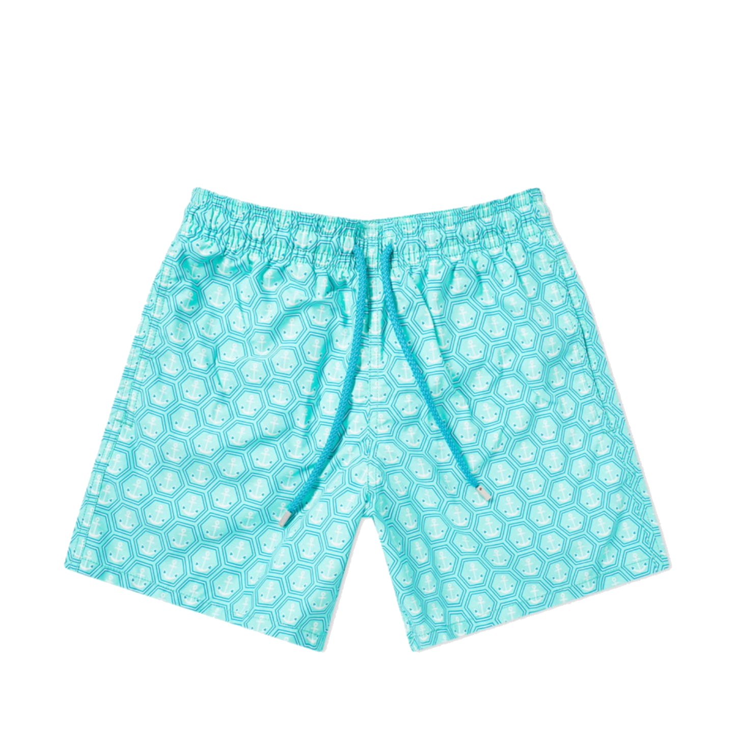Vilebrequin Moorea Anchor Print Swim Short Blue/White