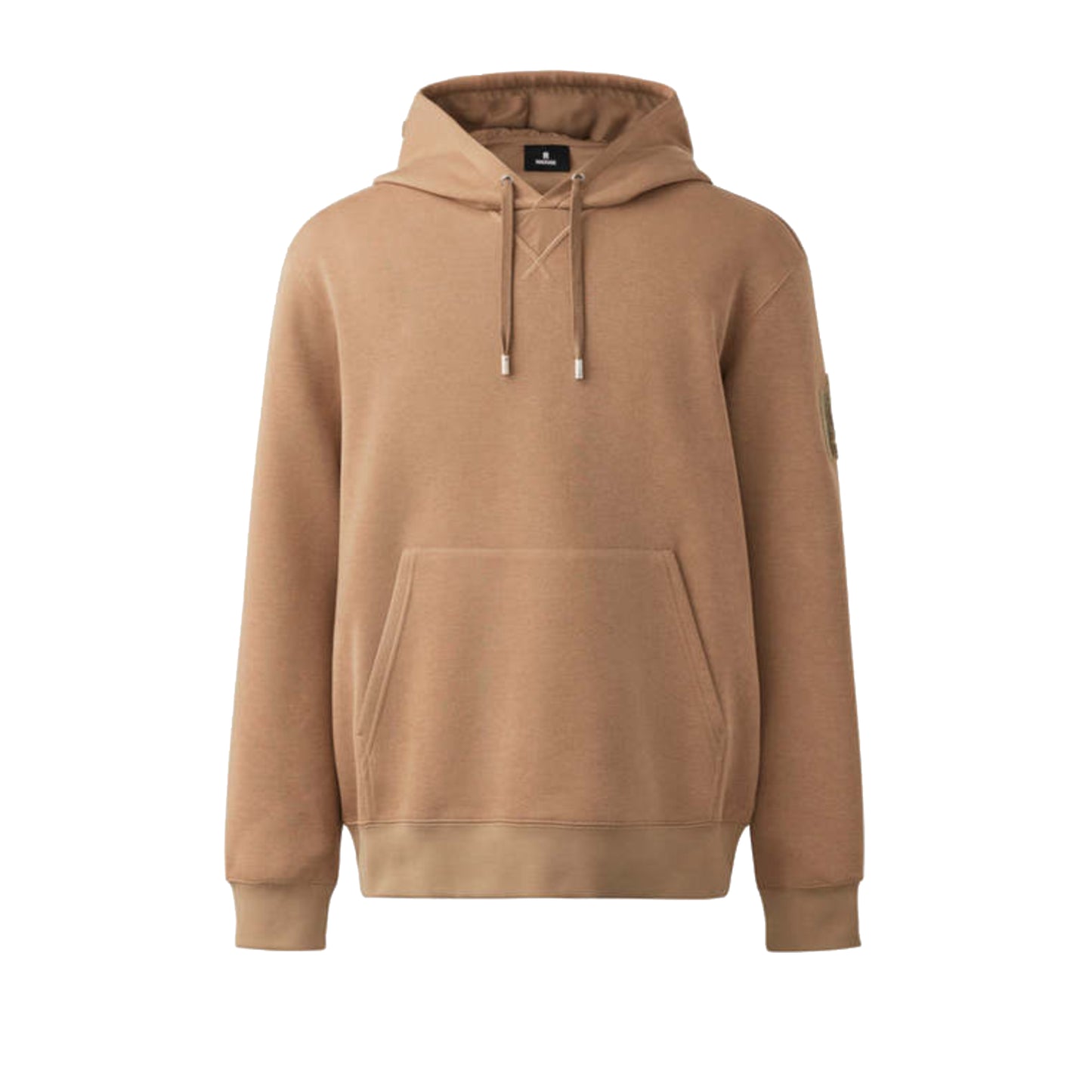 Mackage Krys Pullover Hoodie with Velvet Embroidery Camel
