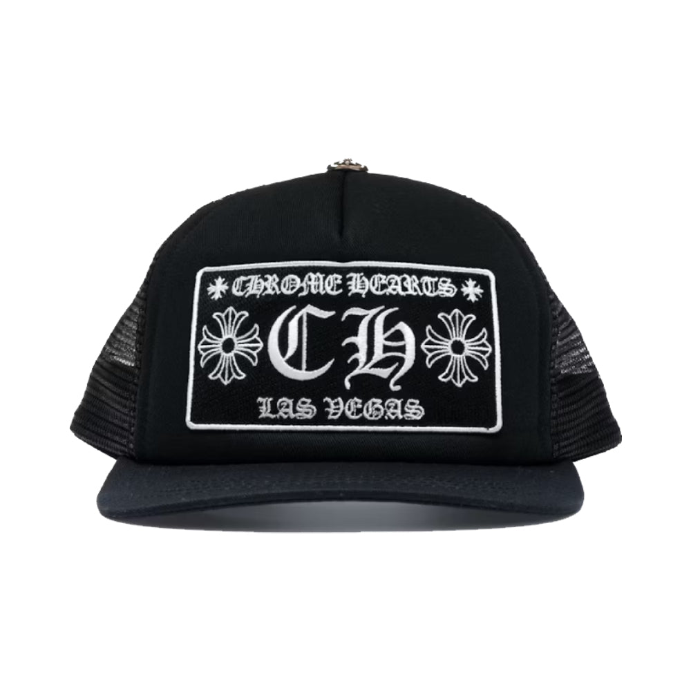 Chrome Hearts CH Las Vegas Trucker Hat Black/Black