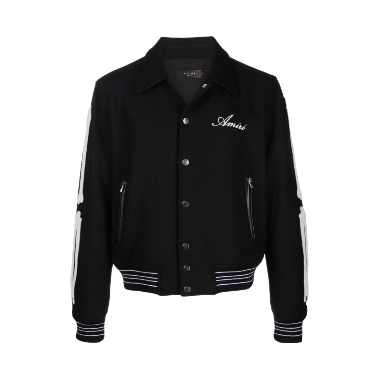 Amiri Bones Varsity Jacket Black
