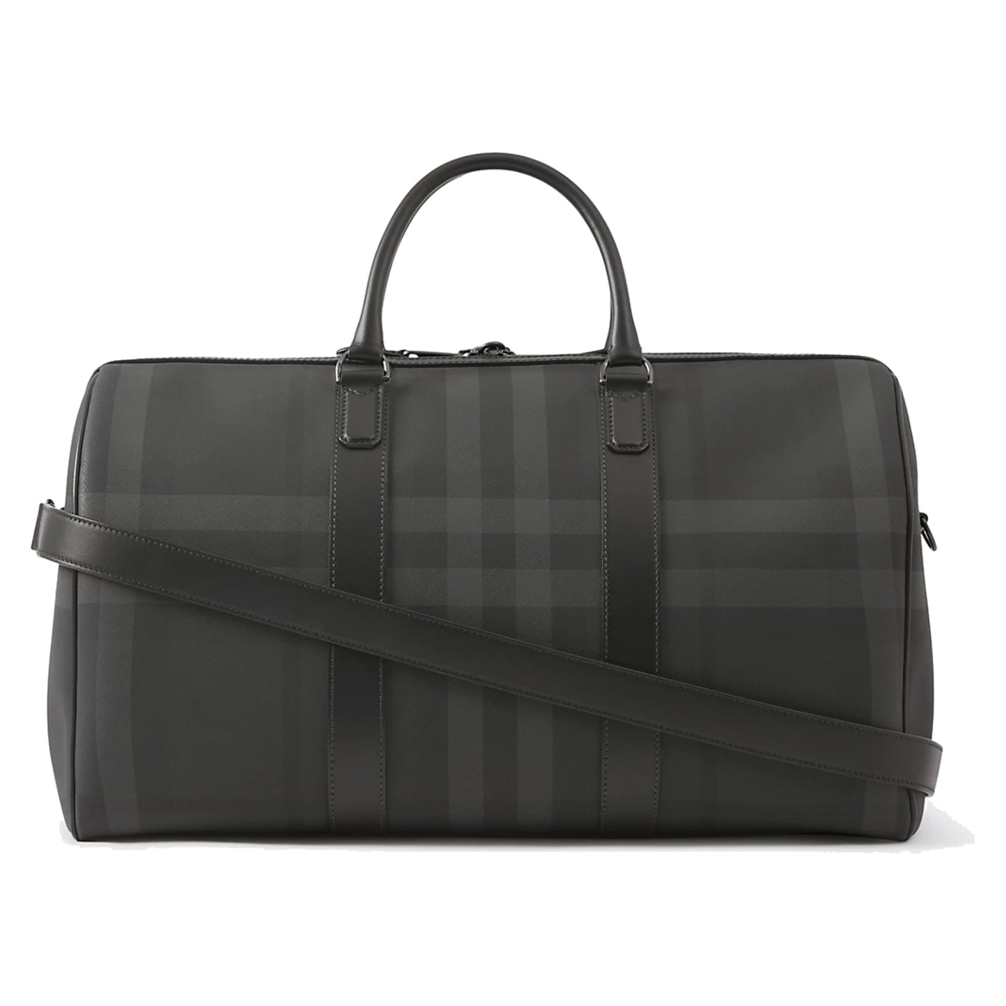Burberry Boston Holdall Duffle Bag Charcoal