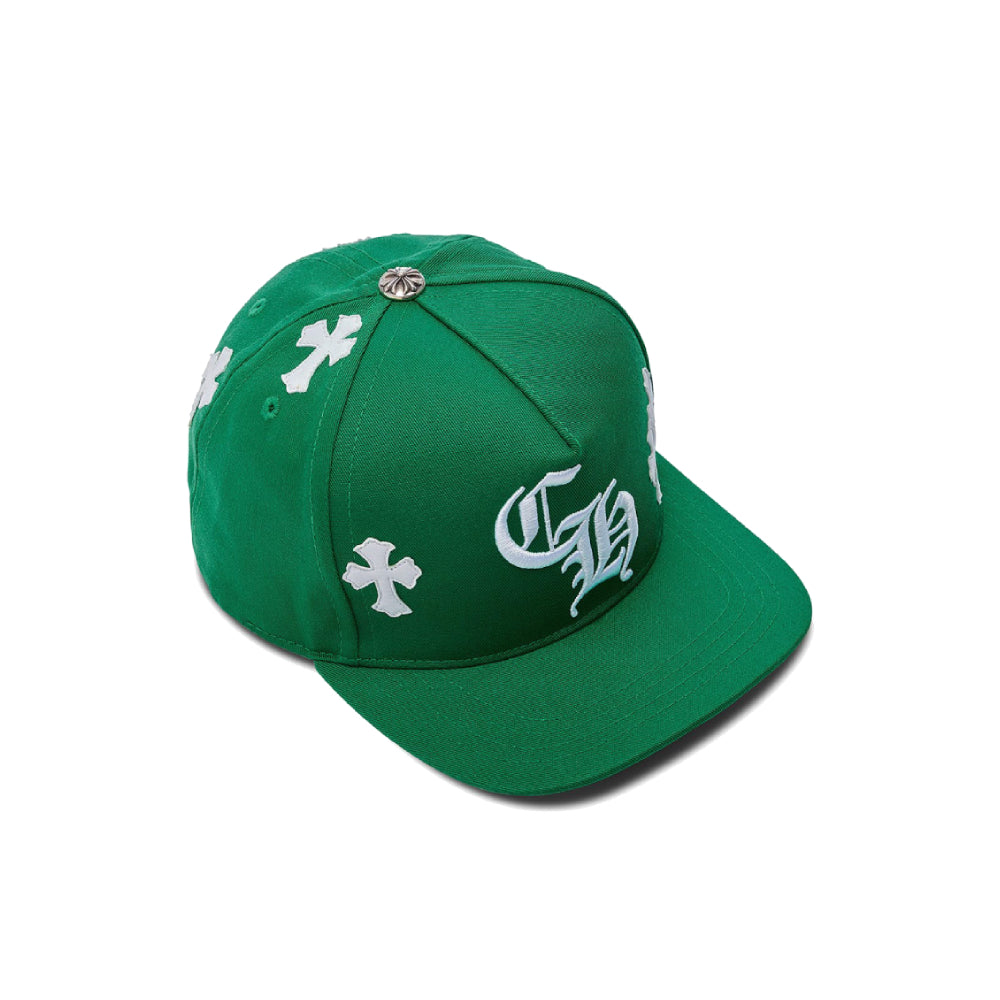 Chrome Hearts CH Multi Cross Patch Trucker Hat Green/White