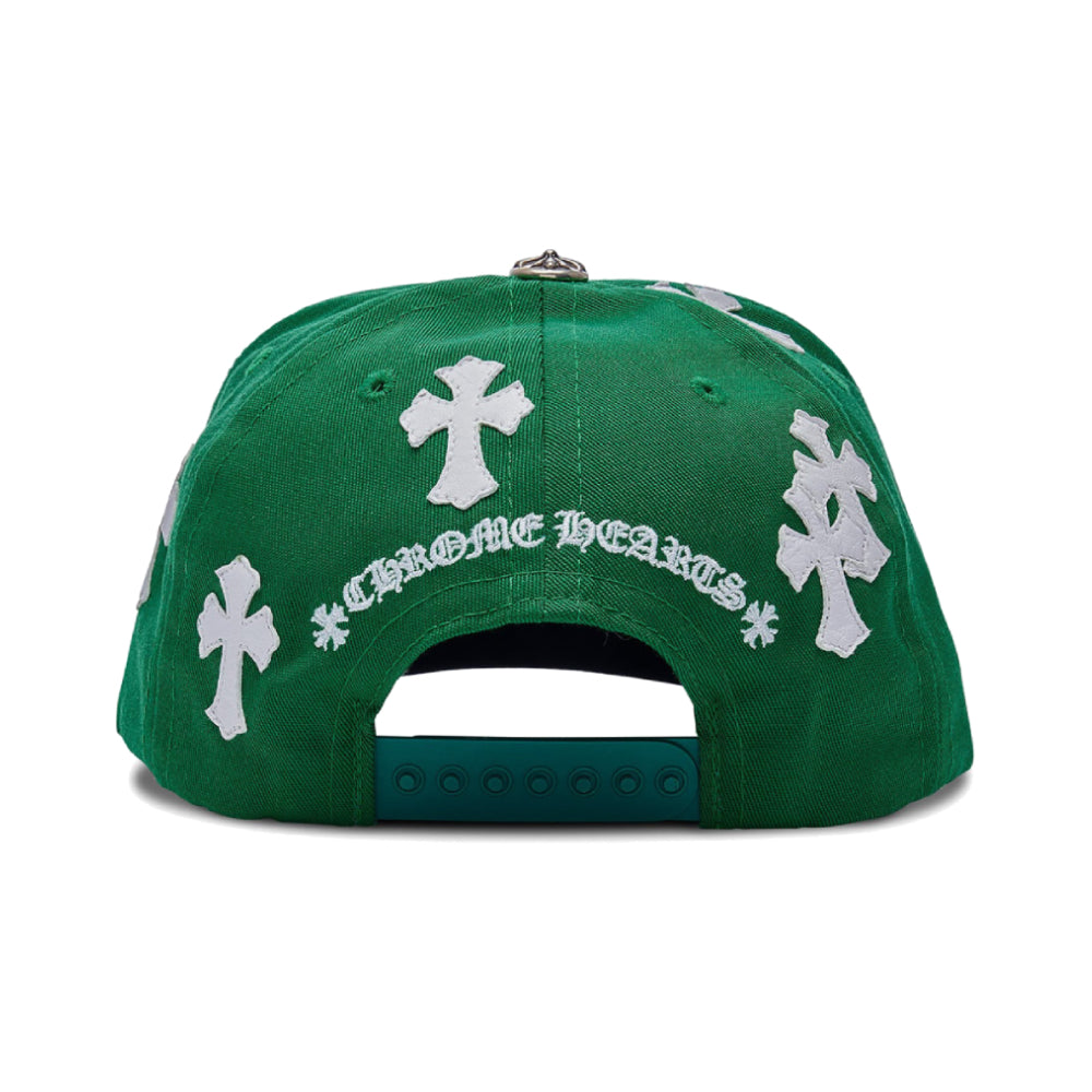 Chrome Hearts CH Multi Cross Patch Trucker Hat Green/White