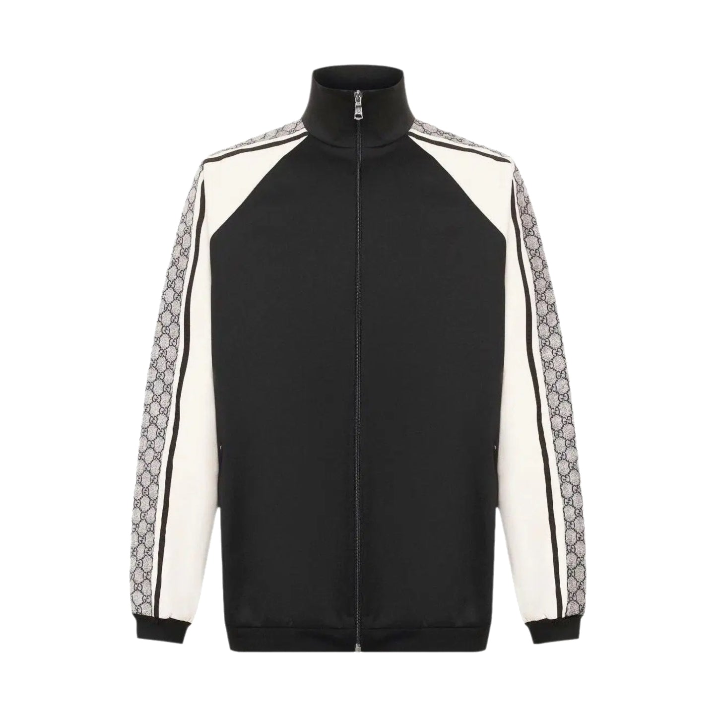 Gucci Oversize Technical Jersey Jacket Black/Ivory