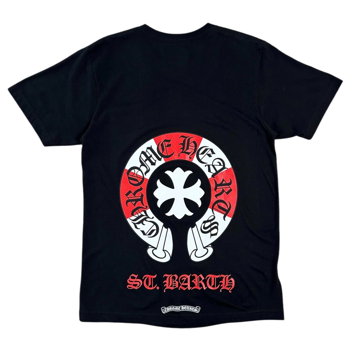 Chrome Hearts St. Barths Exclusive Horseshoe Logo Short Sleeve Tee Shirt