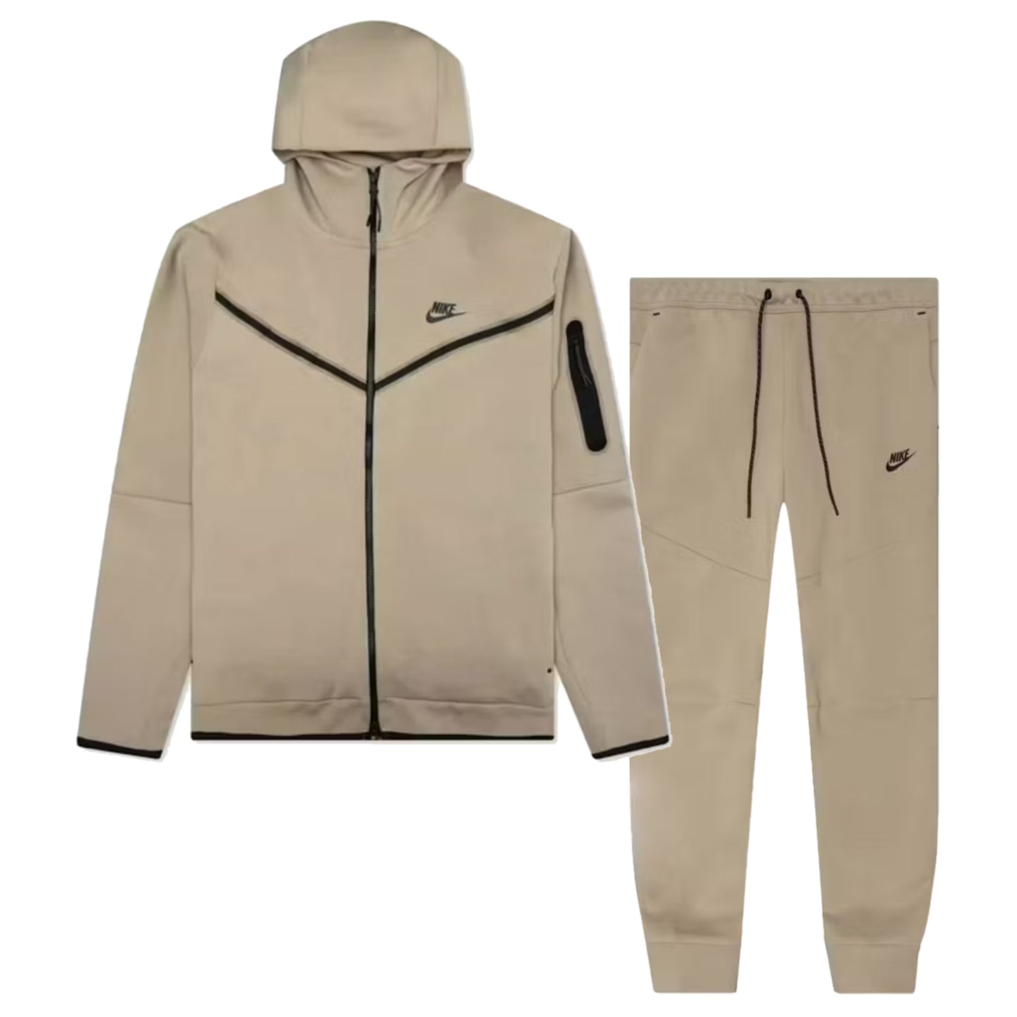 Nike Sportswear Tech Fleece Full Set Tracksuit Khaki/Black