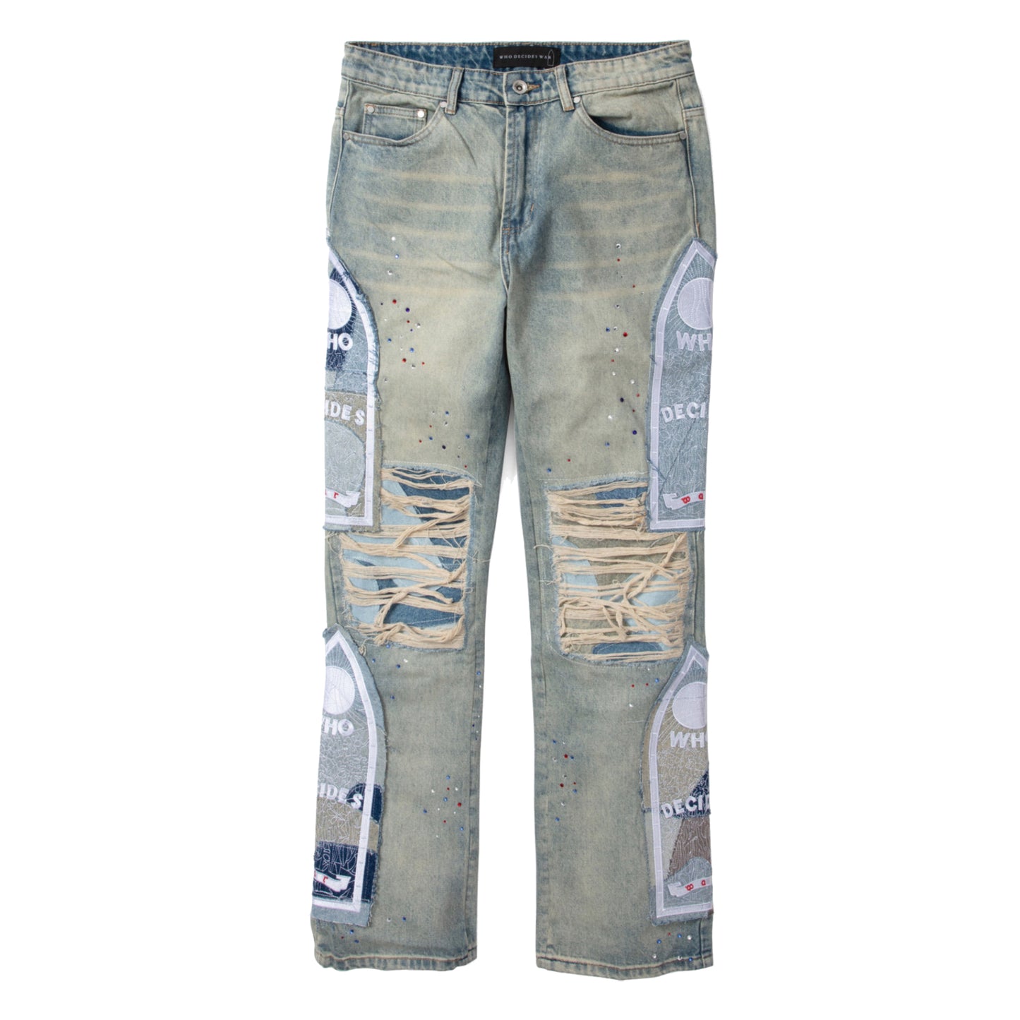 Who Decides War Blown Denim Jeans Blue