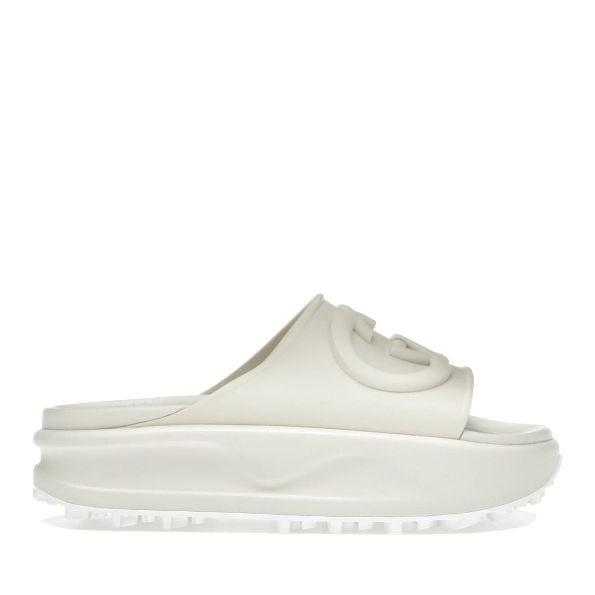 Gucci GG Oversize Slide Sandal Interlocking G Off White (Women’s)