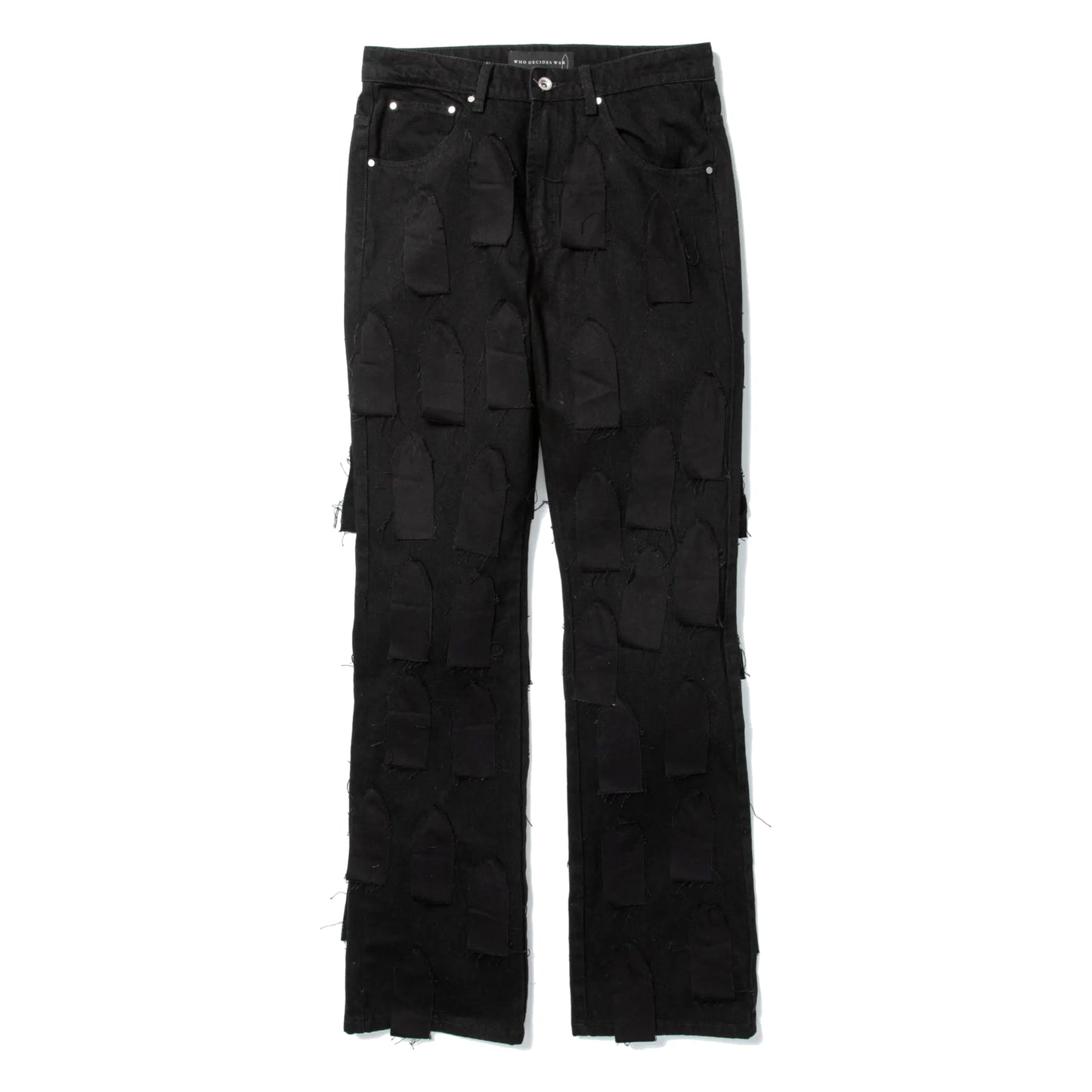 Who Decides War Flyaway Straight Fit Jeans Black