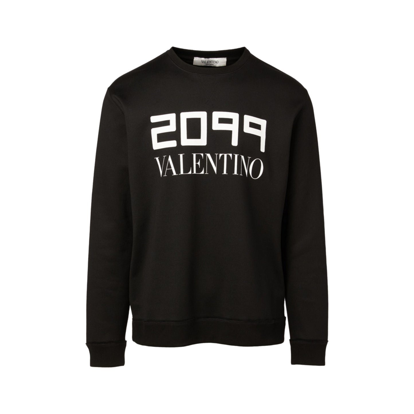 Valentino 2099 Print Crewneck Sweater Black