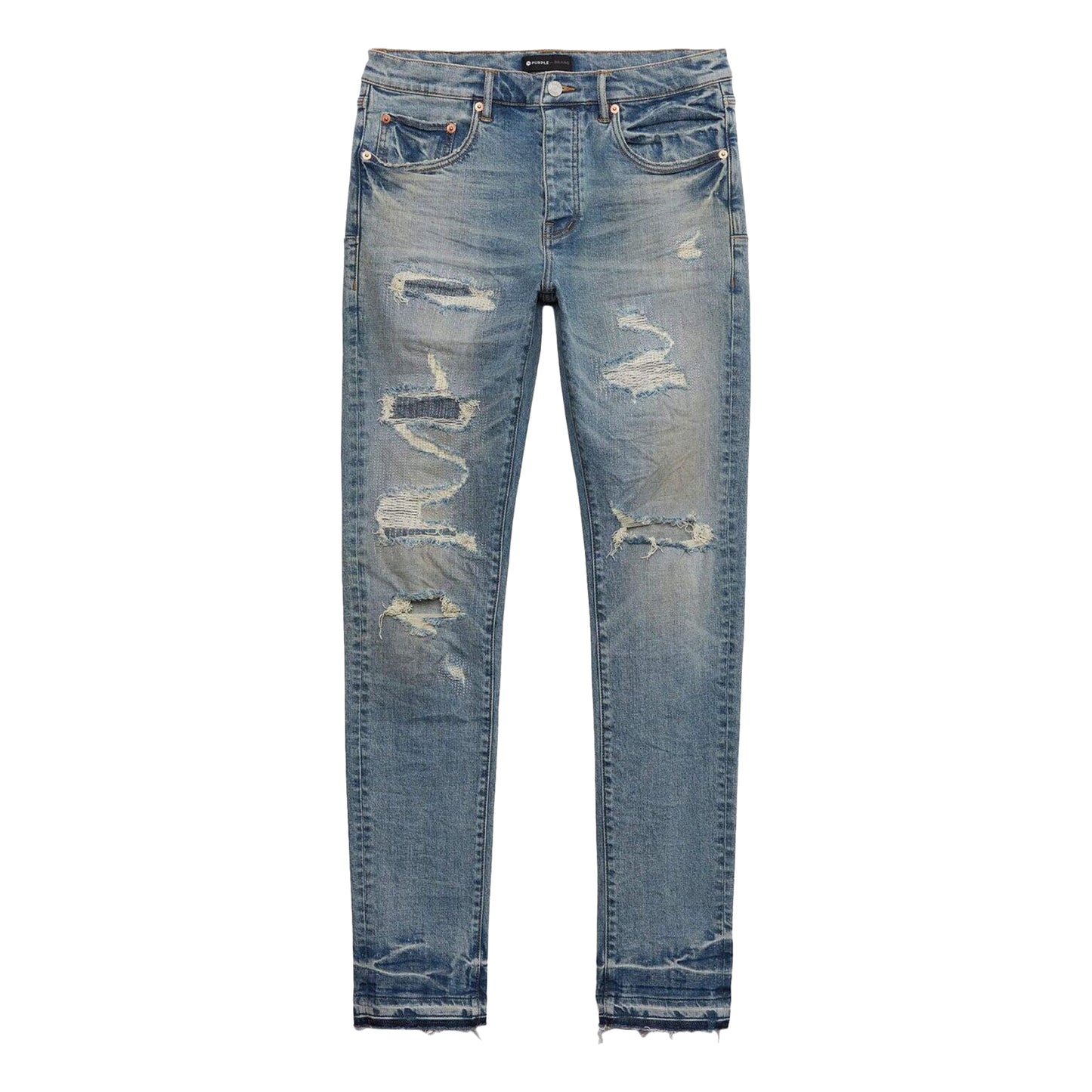 Purple Brand Distressed Vintage Jeans Light Indigo