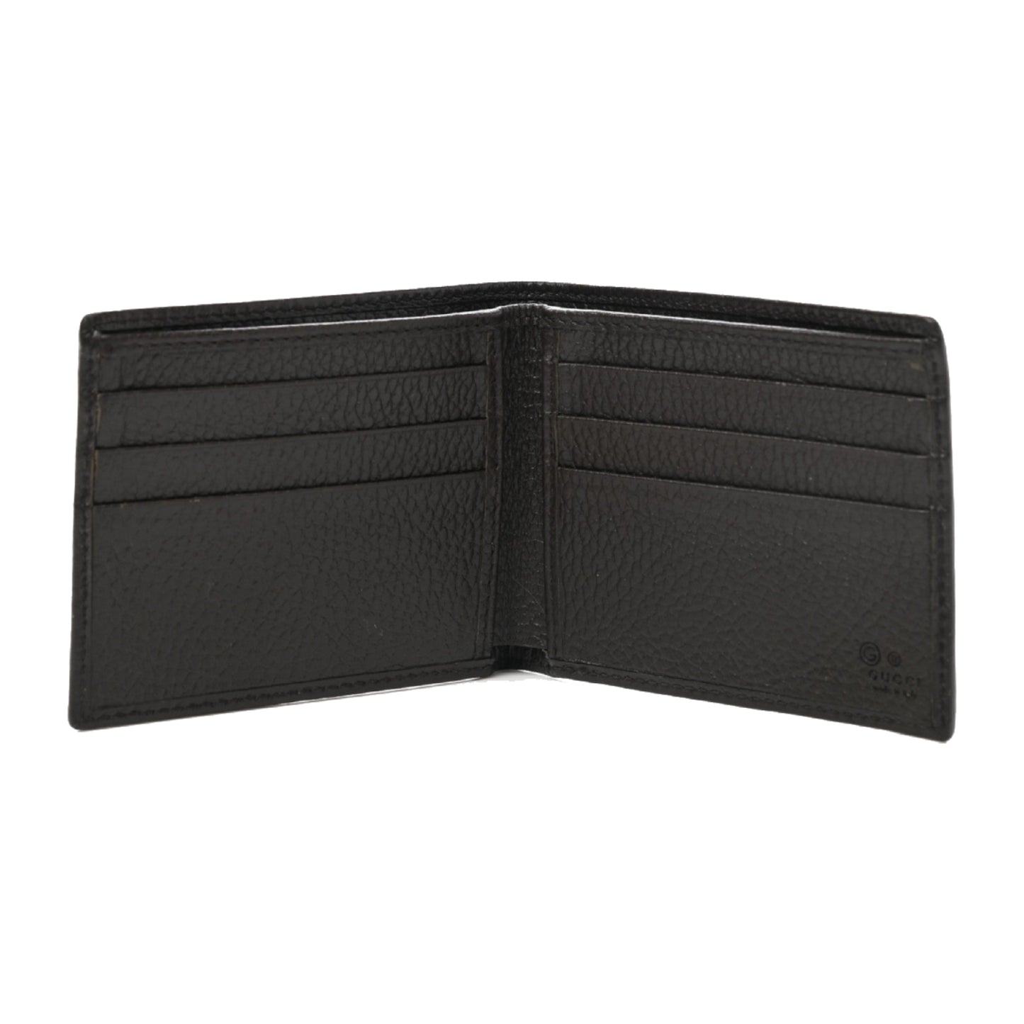 Gucci GG Monogram Bi-Fold Wallet Dark Brown