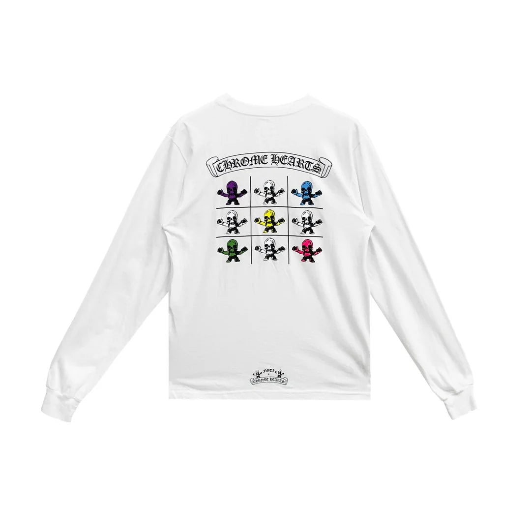 Chrome Hearts Multi Foti Long Sleeve T-Shirt White
