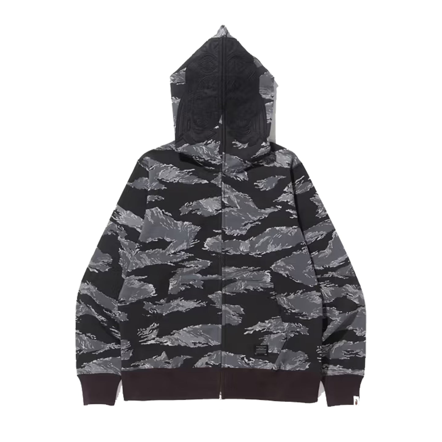 Bape Tiger Camo Full Zip Hoodie (SS17) Black/Grey