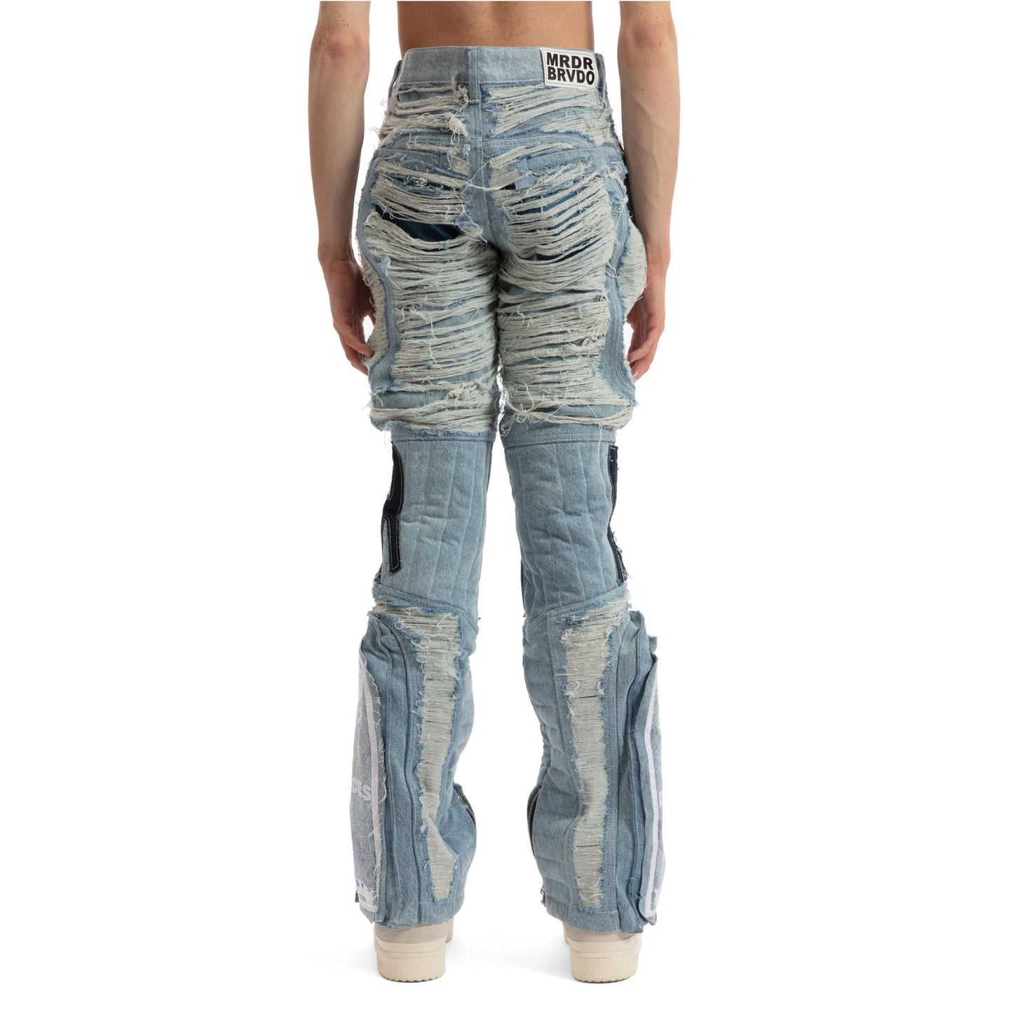 Who Decides War MRDR Moto Denim Jean Sky Blue
