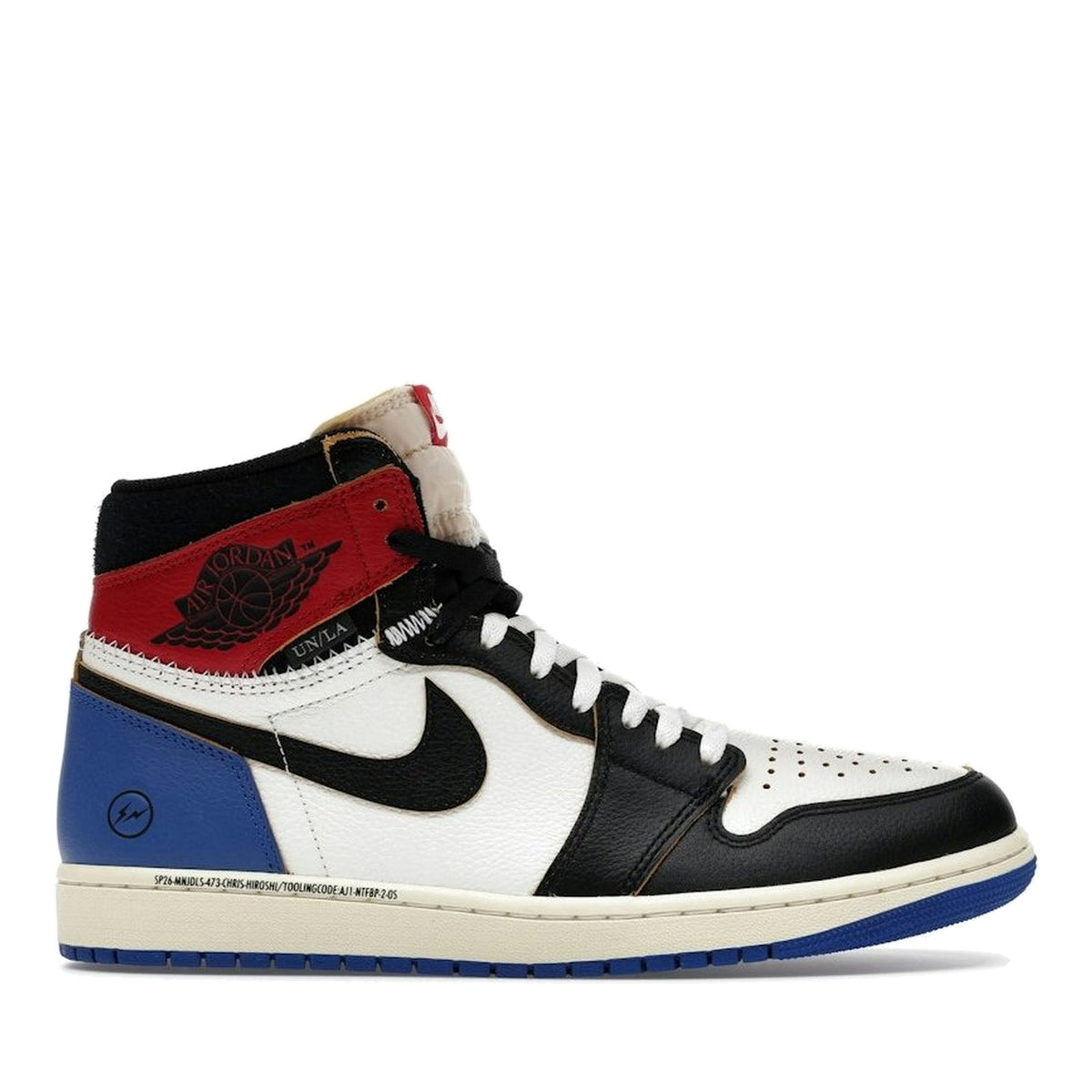 Jordan 1 Retro High OG SP Fragment x Union LA Varsity Red Sport Royal
