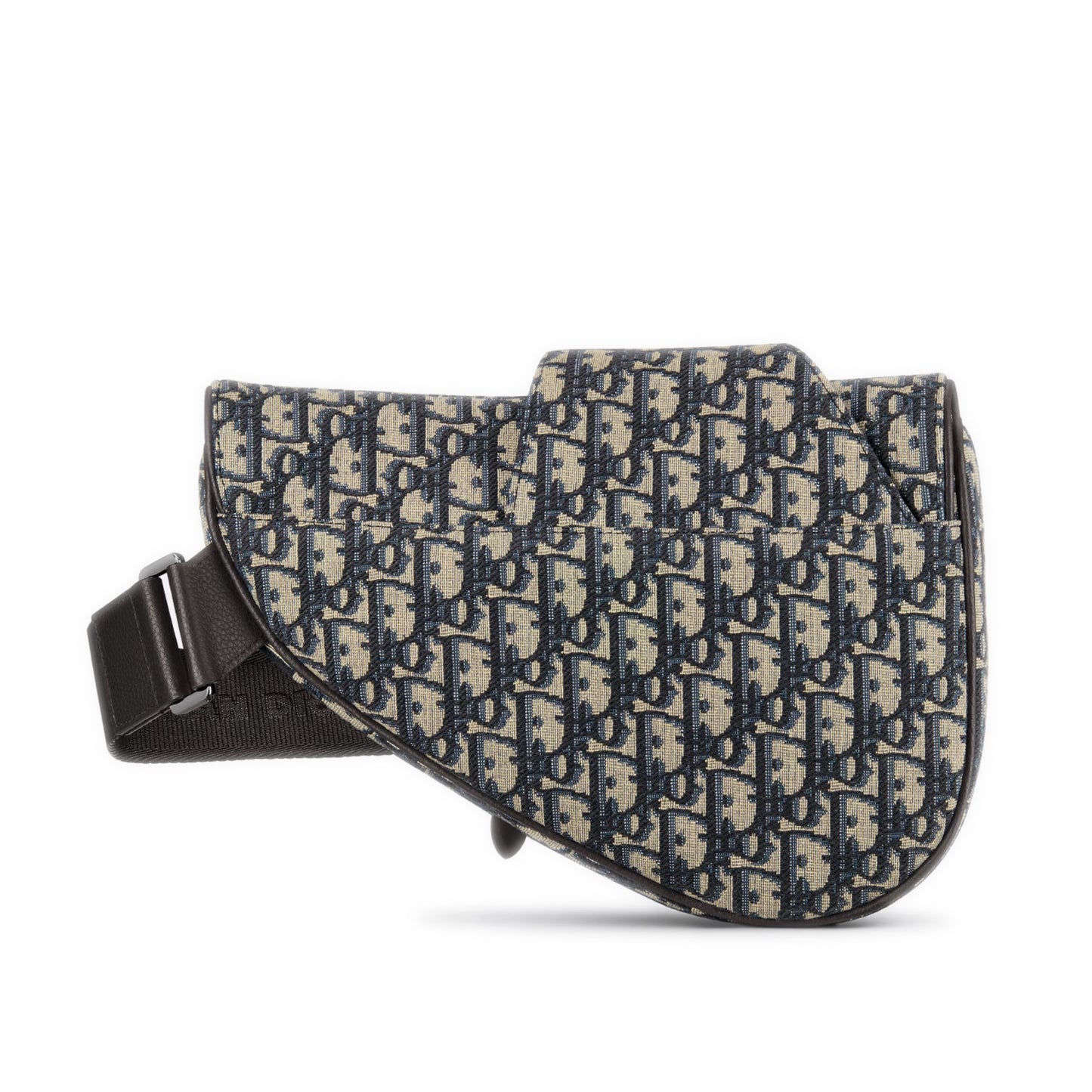 Dior Saddle Bag Beige and Black Dior Oblique Jacquard