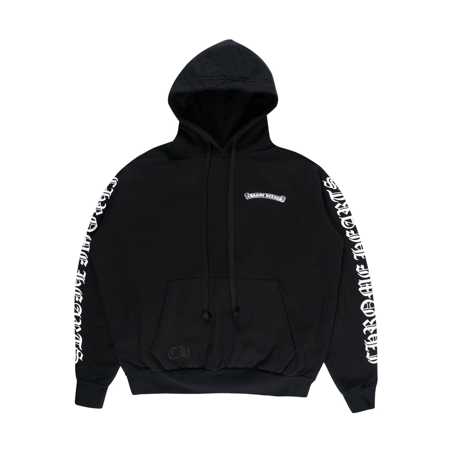Chrome Hearts Script Pullover Hoodie Black