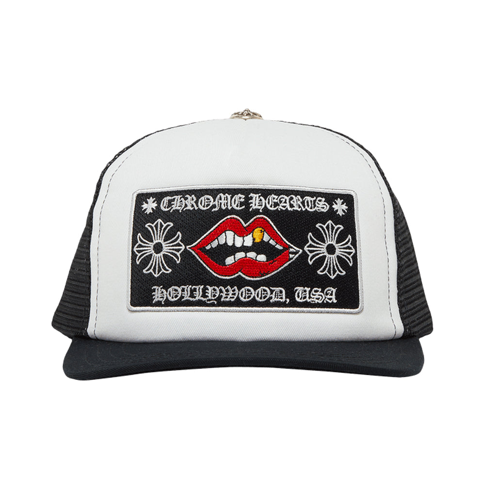Chrome Hearts Chomper Hollywood Trucker Hat Black/White
