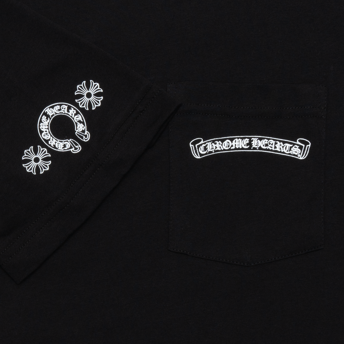 Chrome Hearts Multi Color Cross Scroll Tee Black