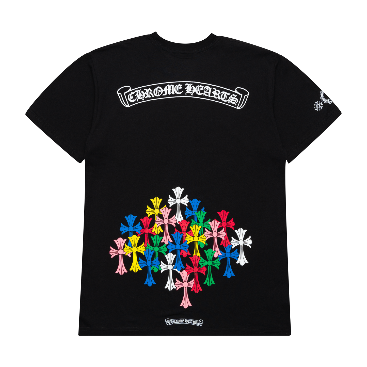 Chrome Hearts Multi Color Cross Scroll Tee Black