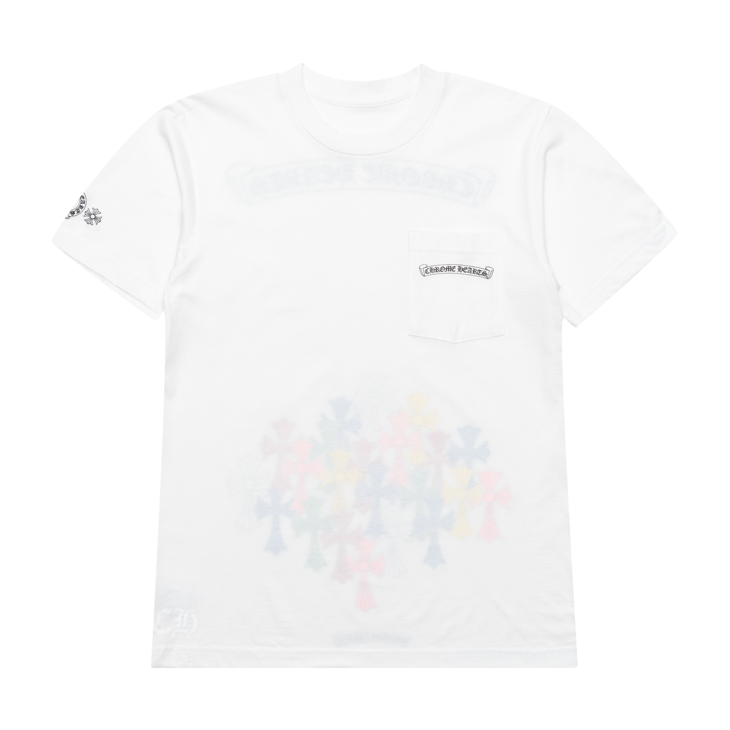 Chrome Hearts Multi Color Cross Scroll Tee White