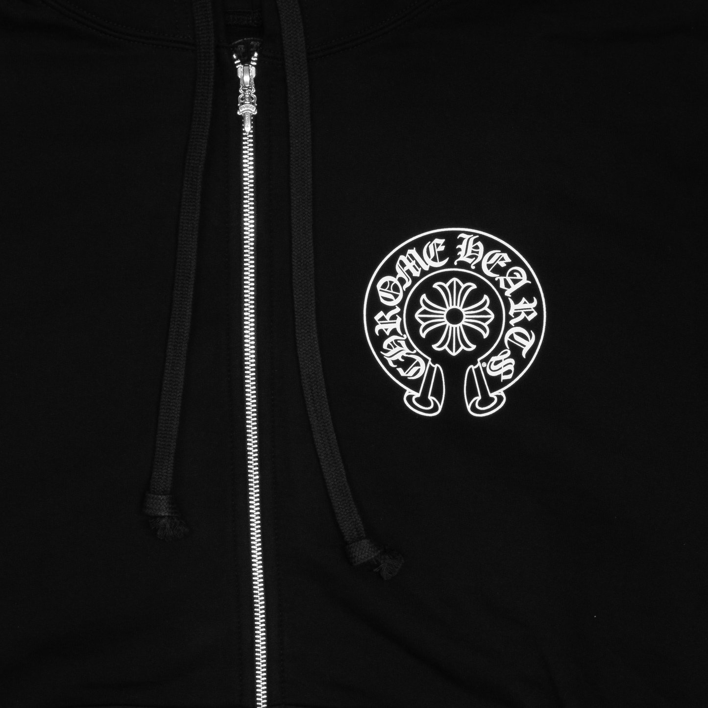 Chrome Hearts Malibu Floral Cross Thermal Zip Up Hoodie