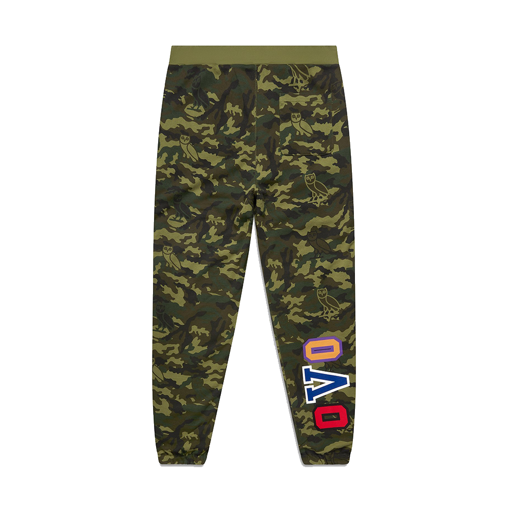 OVO x BAPE Camo Shark Reversible Sweatpant Black