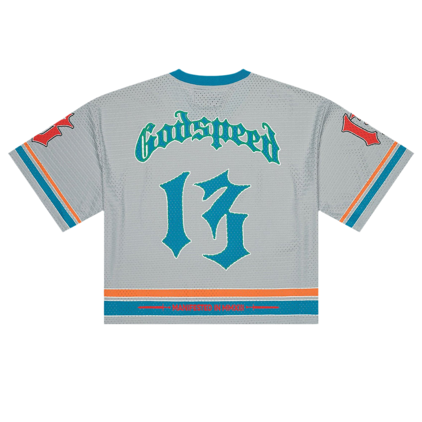 Godspeed First Down Jersey (Grey/Blue/Orange)