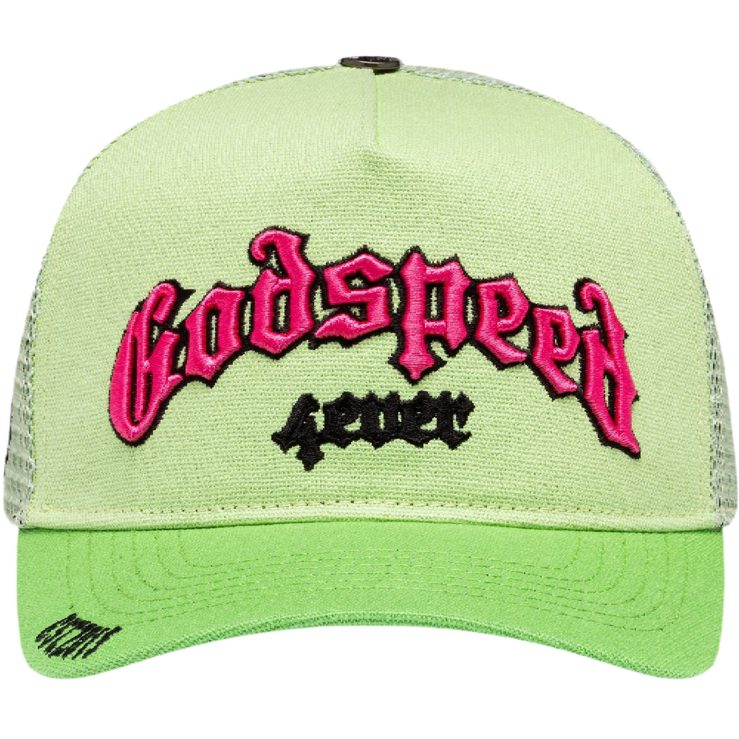 Godspeed Forever Trucker Hat (Lime/Pink)