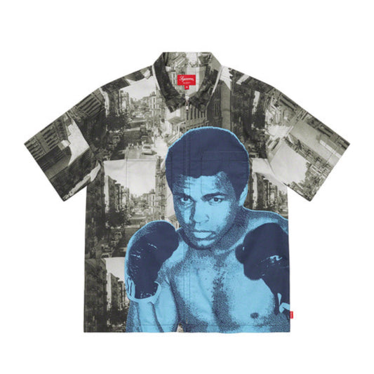 Supreme Muhammad Ali Zip Up Short-Sleeve Shirt
