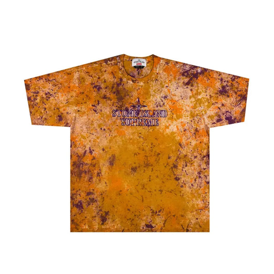 Supreme x Stone Island Embroidered Logo Short-Sleeve Top 'Coral'
