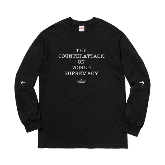 Supreme x Undercover x Public Enemy Counterattack Long-Sleeve T-Shirt 'Black